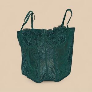 Elegant Green Lace Corset